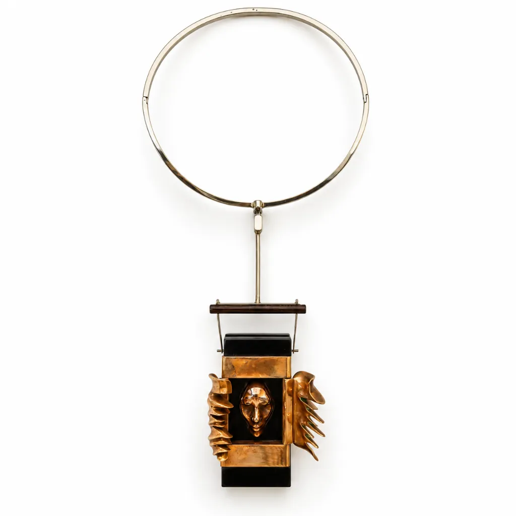 4 - Collier pendentif boite avec visage moitié ouvert.webp