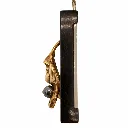 3 - Détail pendentif Collier ebene visage laiton perle.webp