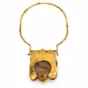13 - VERSO Collier pendentif chat plaqué or et ébène.webp