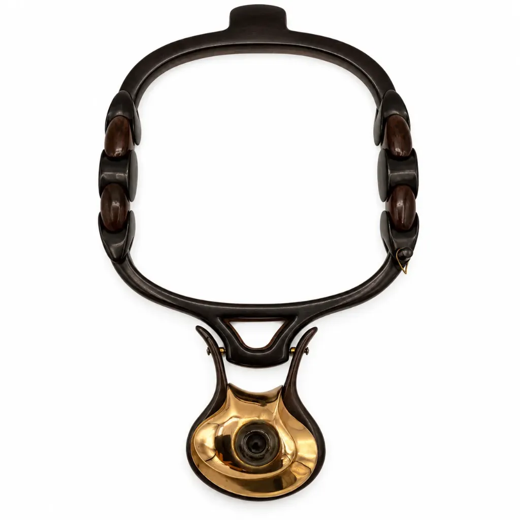[8 - Collier ébène oeil de tigre] J008 - Collier