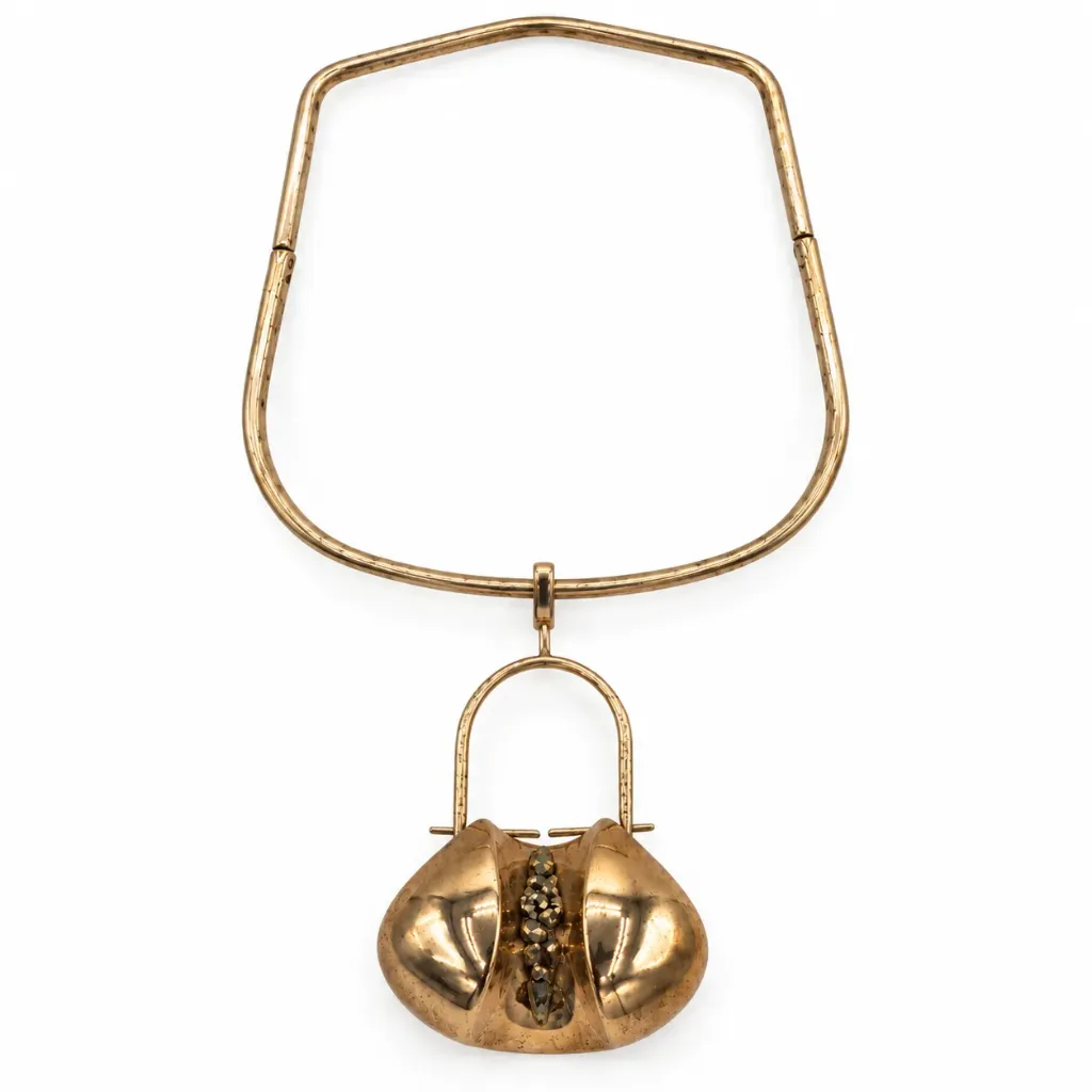 [14 - Collier pendentif scarabée] J014 - Collier